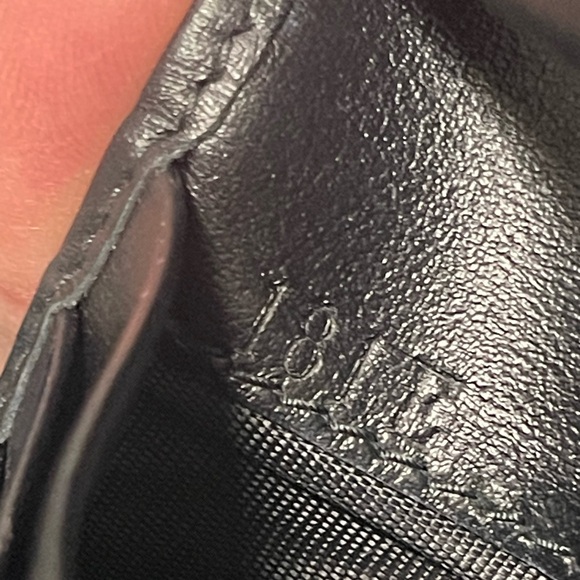 PRADA Saffiano Monochrome Compact Wallet Black - Picture 9 of 10